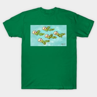 Fun Flyers! (Double Yellow-Headed Parrot Pandemonium) T-Shirt